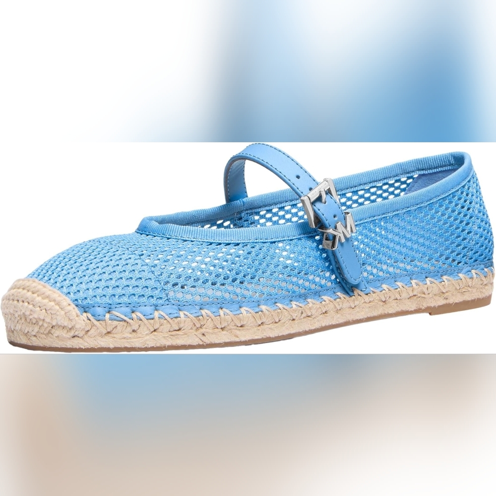 MICHAEL Michael Kors Women's Lynn Blue Mesh Ballet Espadrille Size 10 - Picture 5 of 11